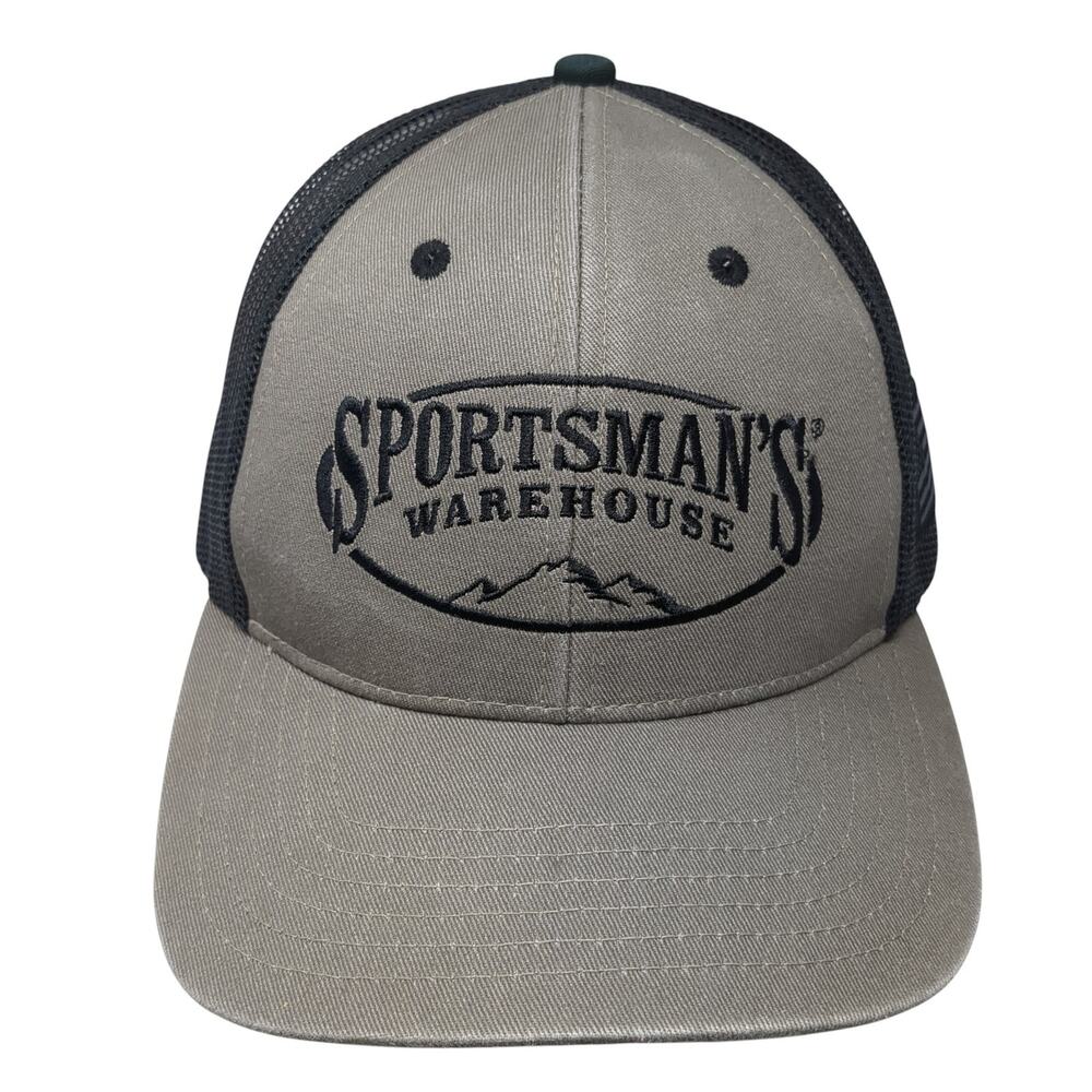 Sportsman's Warehouse Snapback Trucker Hat Gray One Size Adjustable Mesh Back